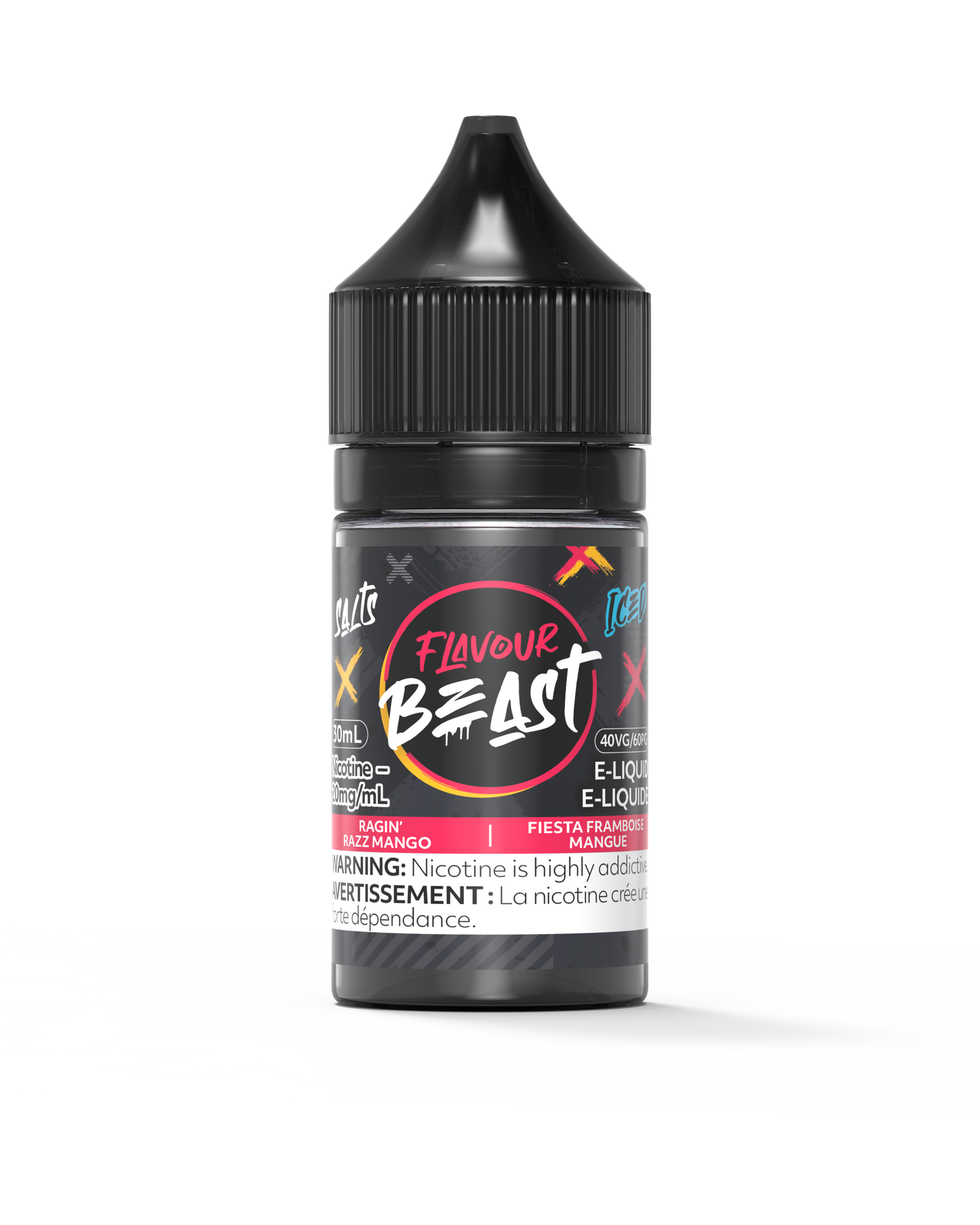 Flavour Beast E-Liquid - Ragin' Razz Mango Iced