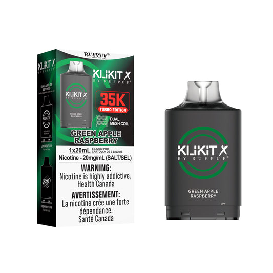 Klikit X Pod 35k - Green Apple Raspberry