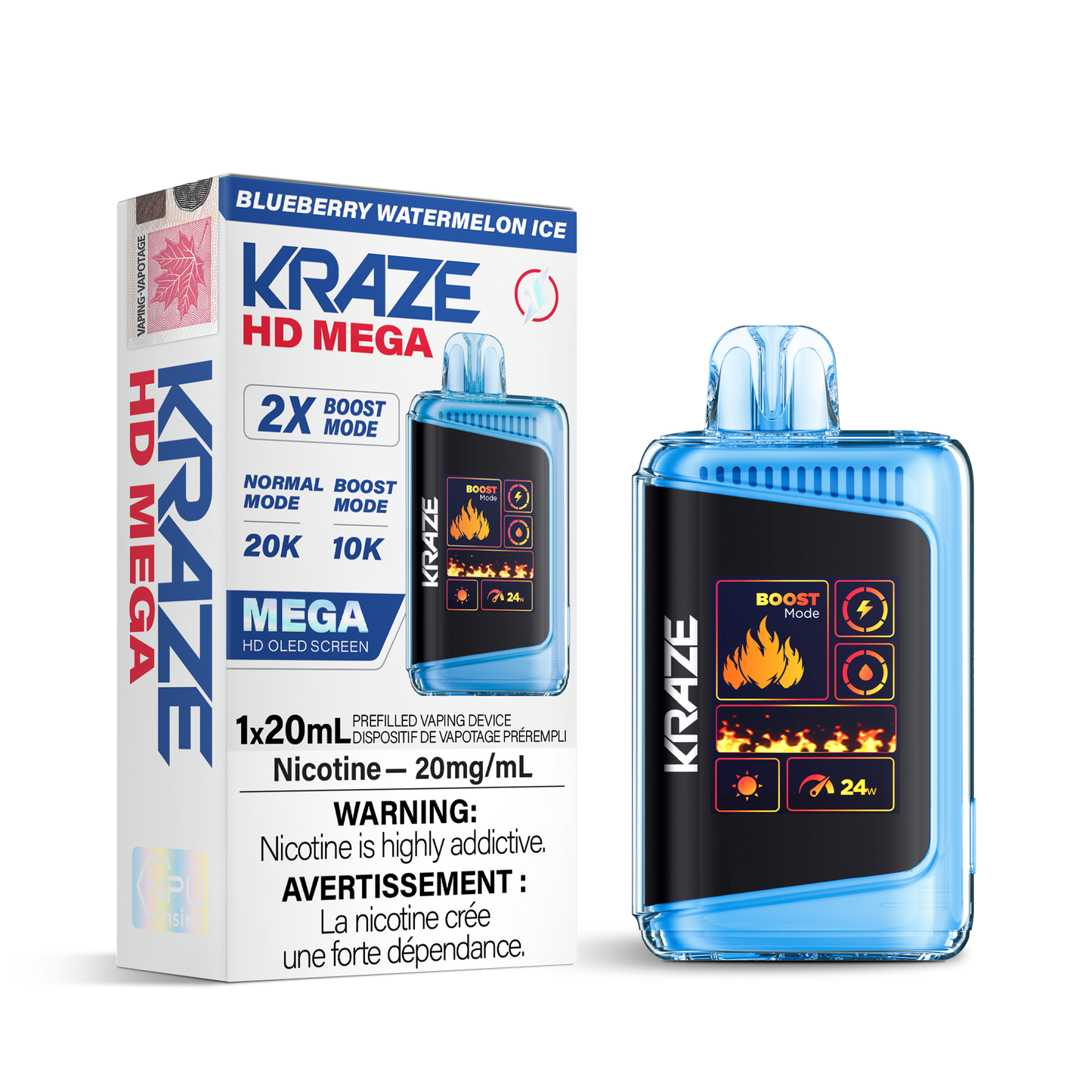 KRAZE HD MEGA 20K DISPOSABLE