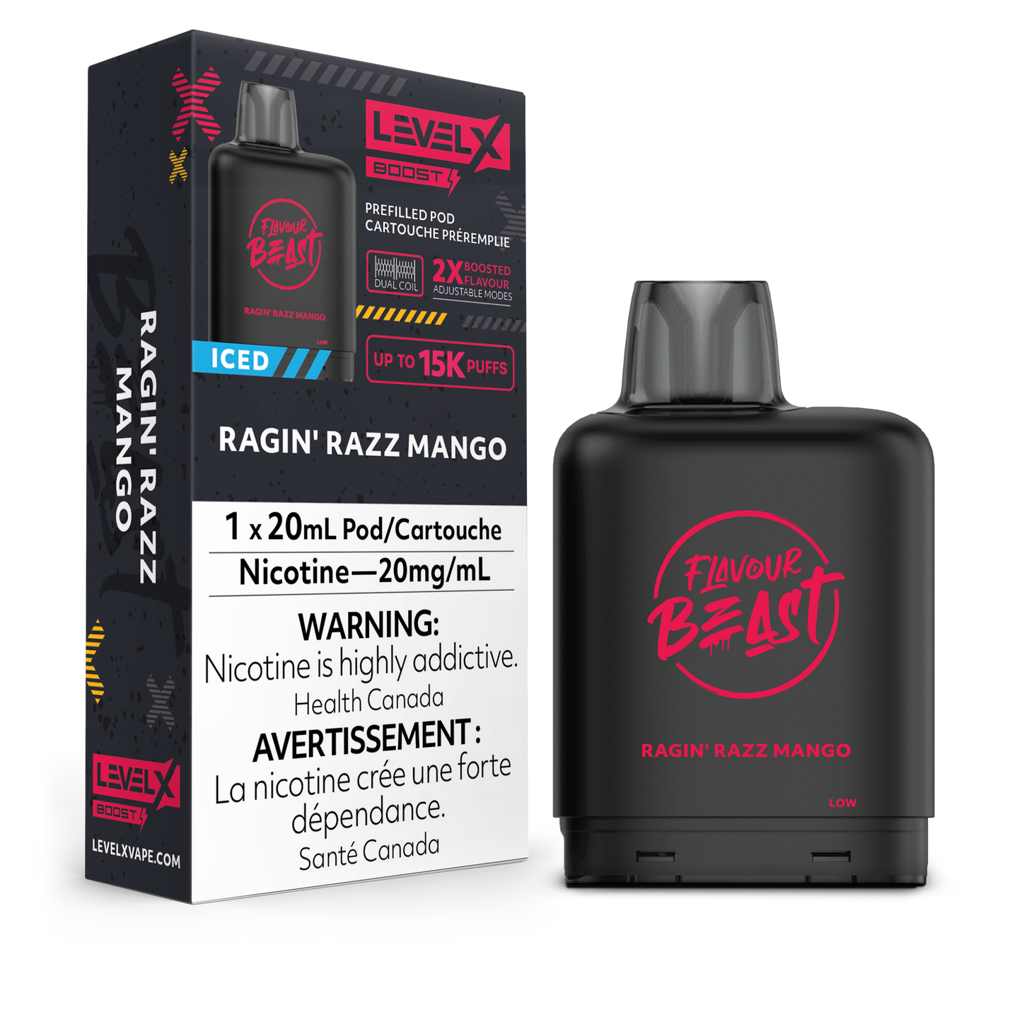 LEVEL X FLAVOUR BEAST BOOST POD 20ML