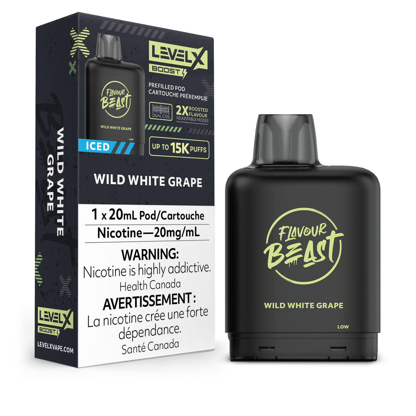 LEVEL X FLAVOUR BEAST BOOST POD 20ML