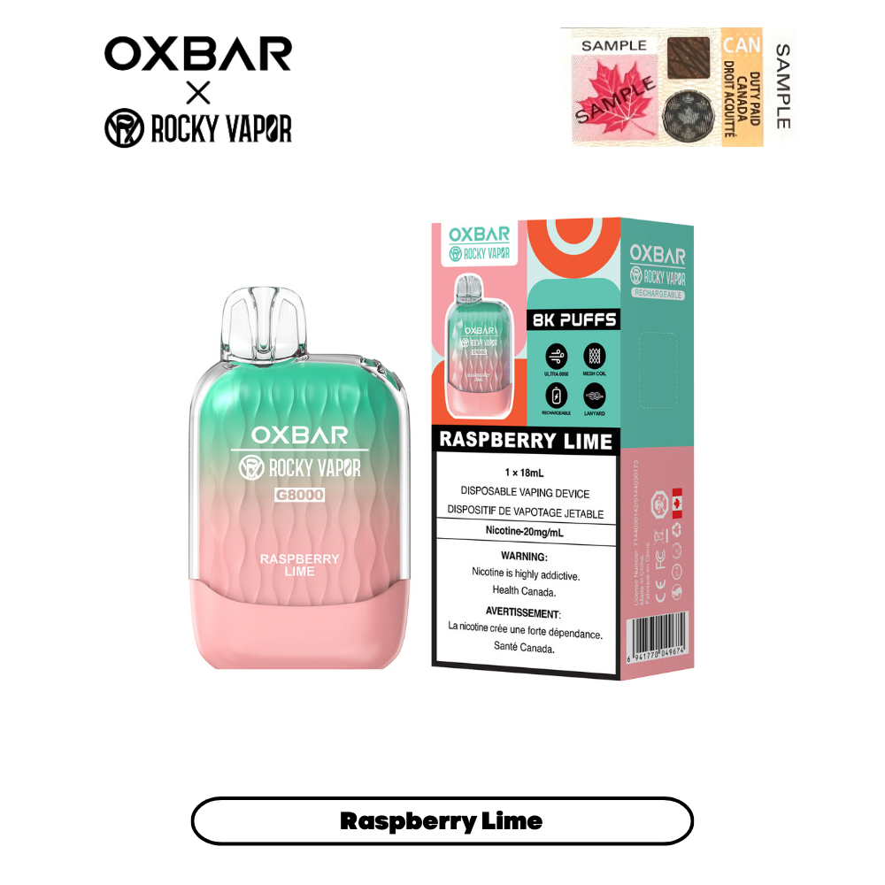 OXBAR G8000 Rechargeable Disposable Vape by Rocky Vapor