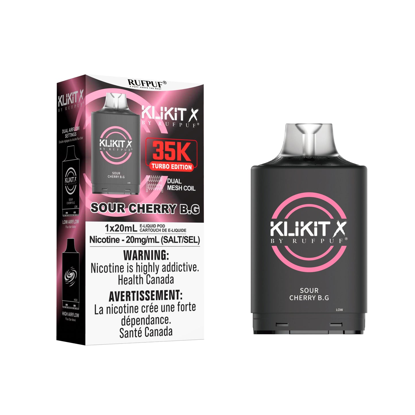 Klikit X Pod 35k - Sour Cherry B.G