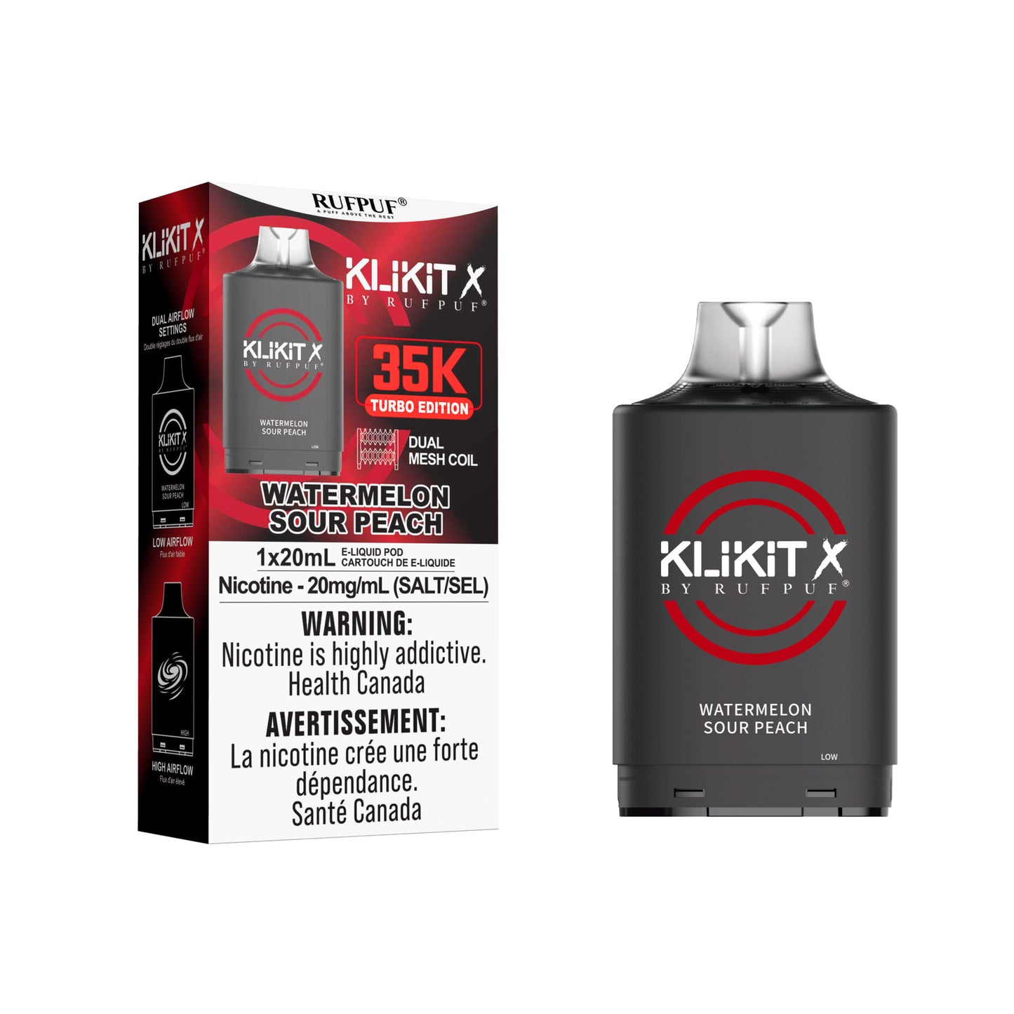 Klikit X Pod 35k - Watermelon Sour Peach