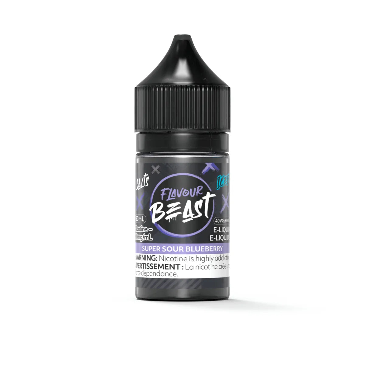 Flavour Beast E-Liquid - Super Sour Blueberry Iced