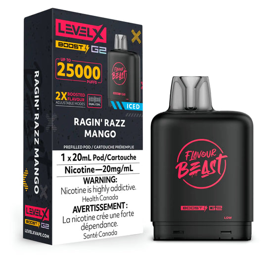 G2 Level X Flavour Beast Boost G2 - Ragin' Razz Mango Iced